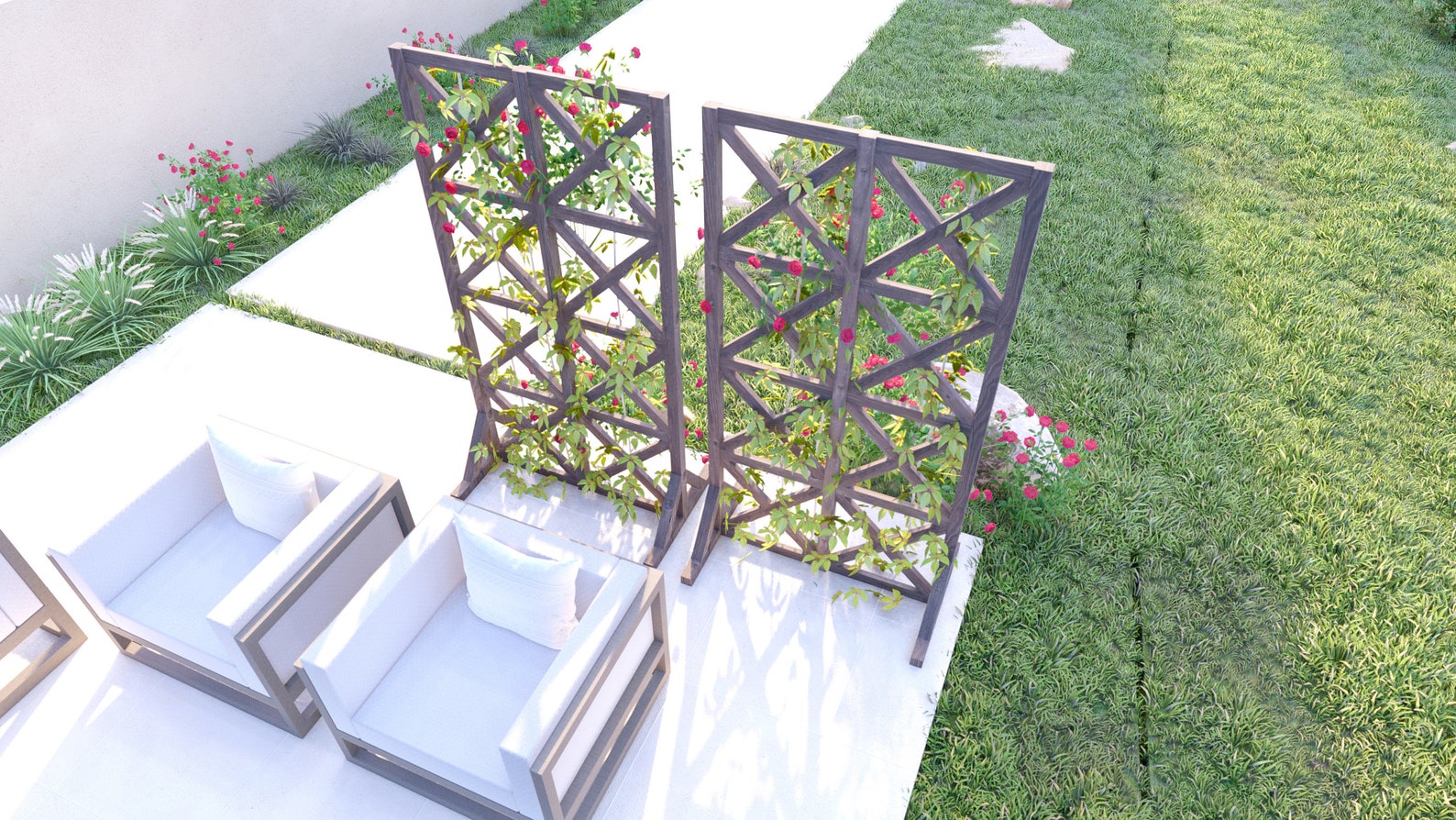 PARTITION TRELLIS free stand plans Etsy