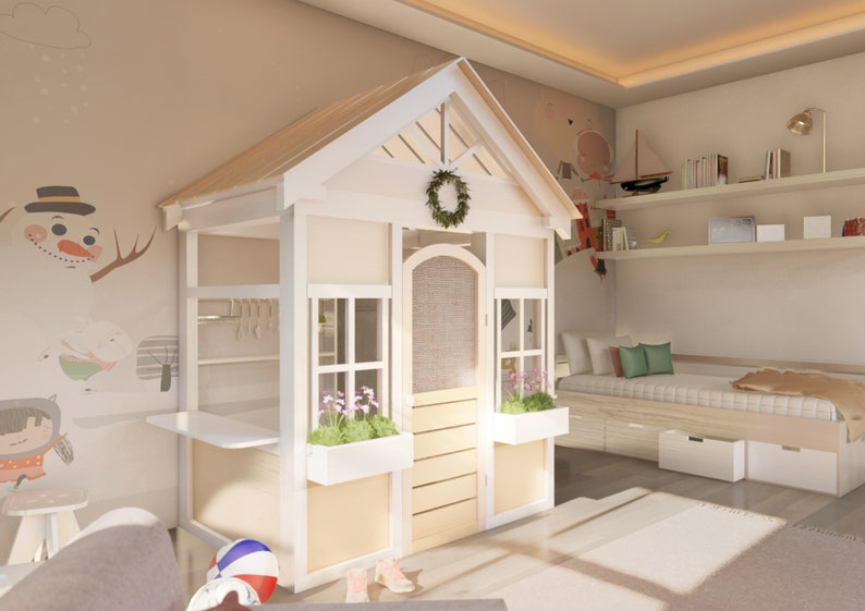 Playhouse Plans, Indoor Playhouse, Step-by-step Instructions, Digital ...