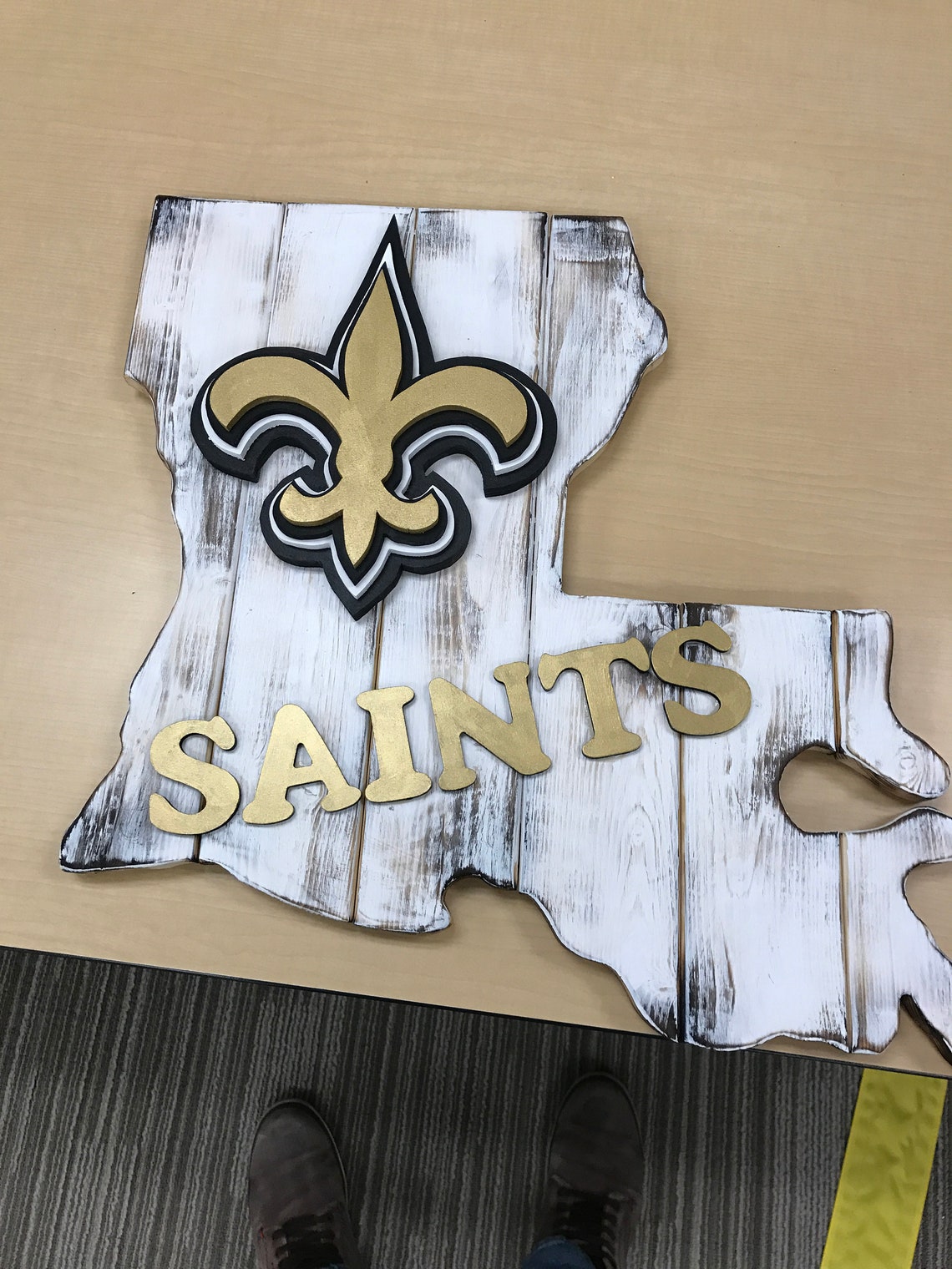 Handmade New Orleans Saints Wooden Sign - Etsy