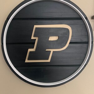 Handmade Wooden Purdue Sign - Etsy