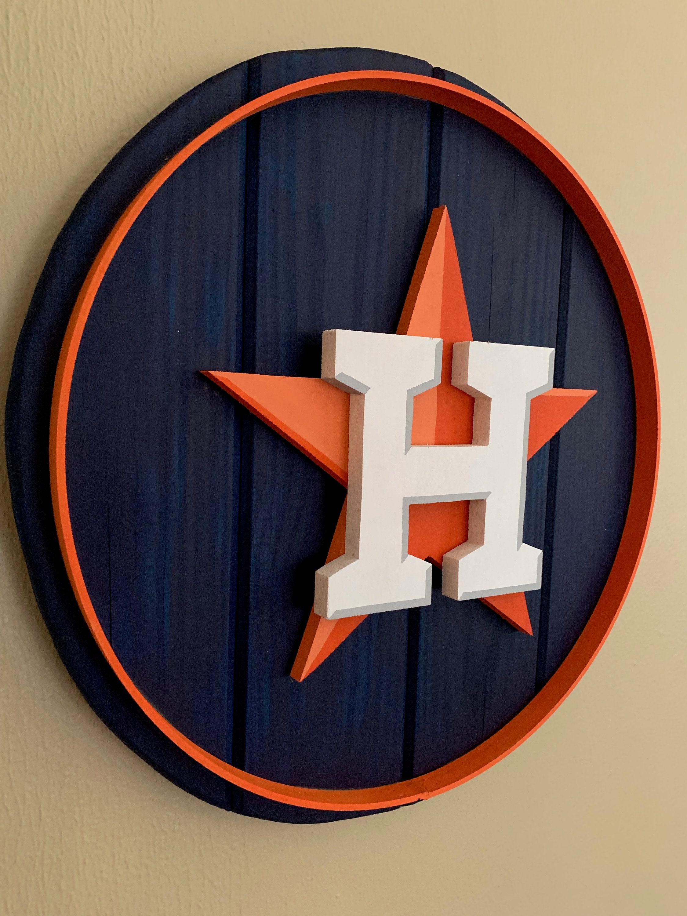 YouTheFan 0959717 MLB Houston Astros Retro Series Cutting Board
