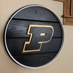 Handmade Wooden Purdue Sign - Etsy