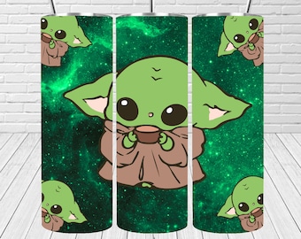 Baby Yoda 20oz tumbler PNG