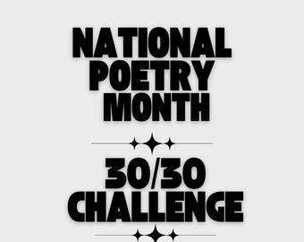 National Poetry Month 30/30 Challenge Journal (Gray)