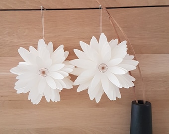 Papierblumen / Variationen: 2er-Set/3er-Set / Durchmesser 12 cm / paperflower /