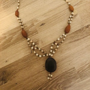 Vintage pine cone necklace