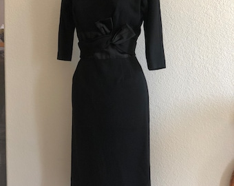 1950s/60s Little Black Cocktail Dress