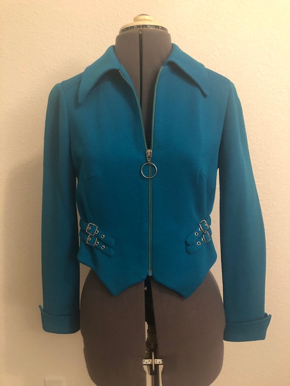 1980’s Italian Teal Wool Jacket