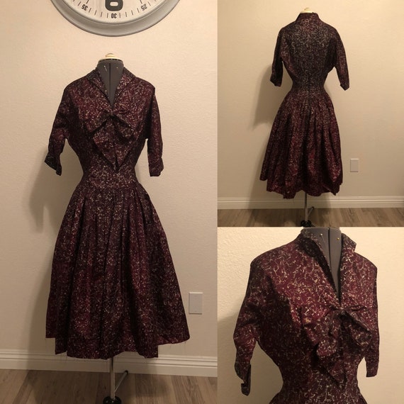 1950’s Silk Taffeta Dress