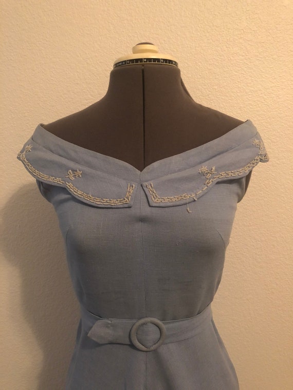 1950’s Linen Dress - image 2
