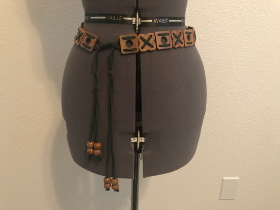 1970’s wood tile belt