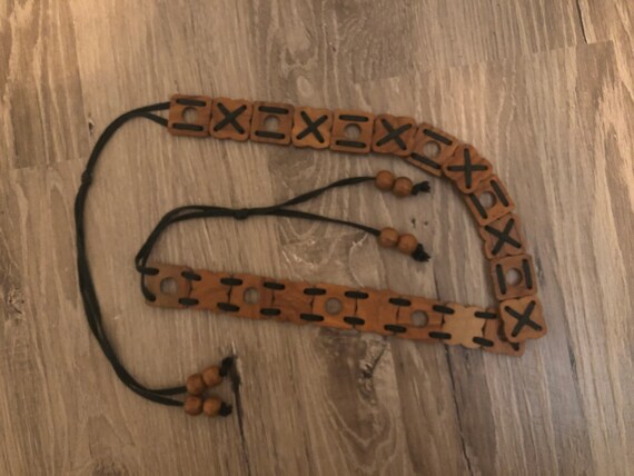 1970’s wood tile belt - image 4