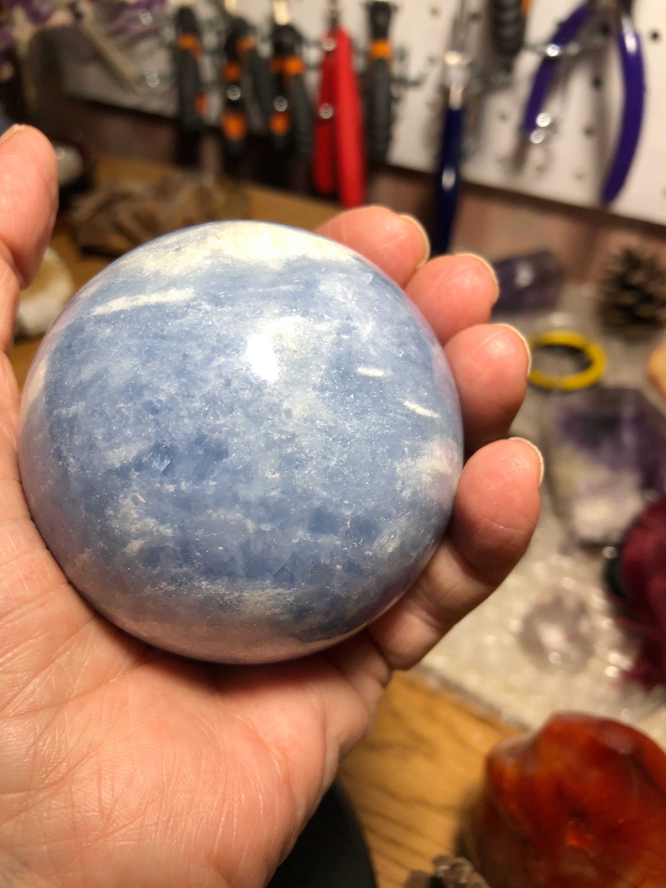 Blue Stone Sphere