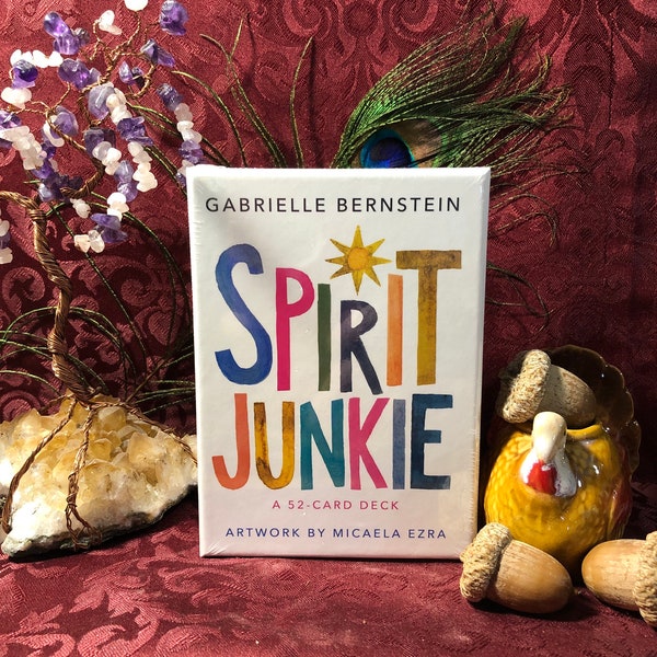 Spirit Junkie Affirmation by Gabrielle Bernstein. An uplifting and enlightening 52 card deck of affirmations. Let’s light up the world!
