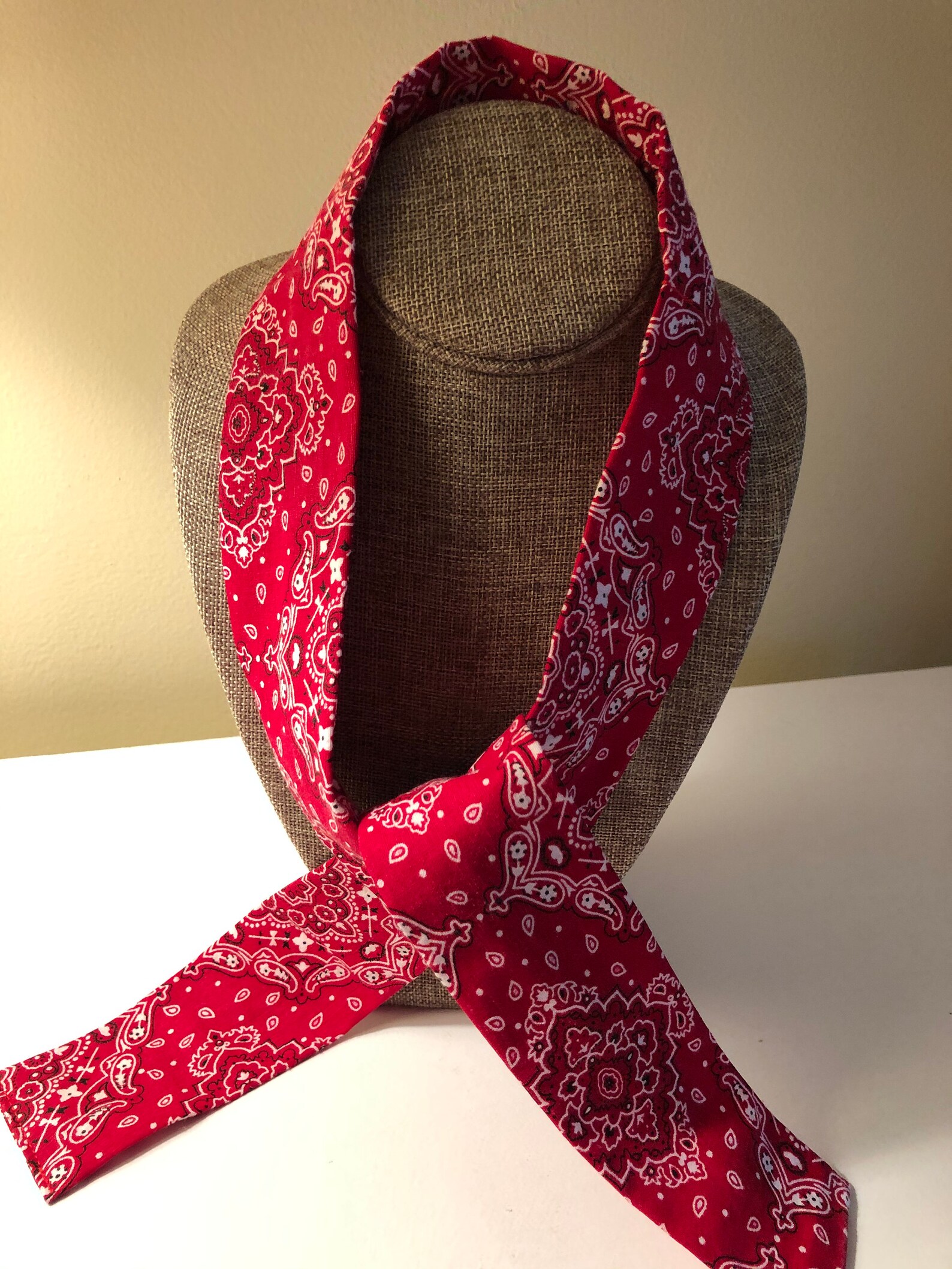 Red Bandana Cool Ties Neck Coolers Cooling Head Wrap Etsy