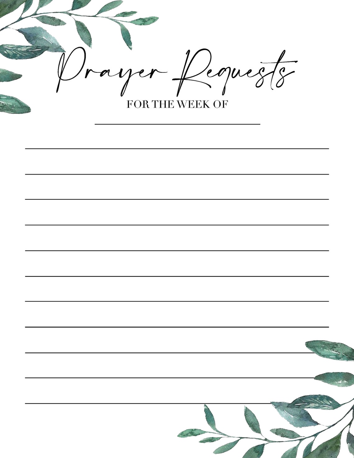 prayer-request-list-printable-greenery-etsy