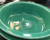 Fiestaware Vintage Medium Bowl (2) Fiesta Green 19 ounce
