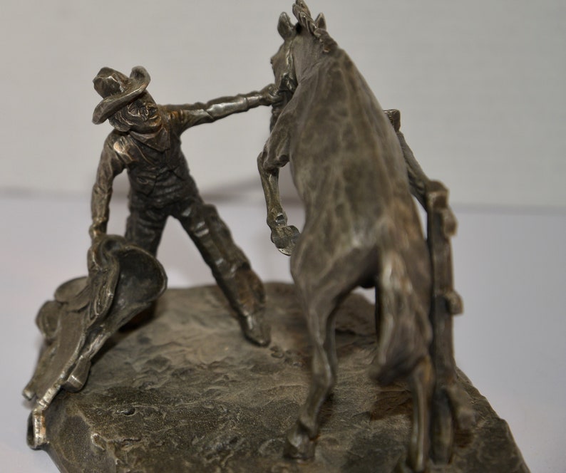 Worcester Pewter Sculpture by Philip Kraczkowski Western the Etsy