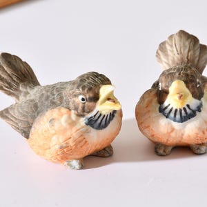Vintage Tiny Robin Chicks  Porcelain Baby Birds Made in Hong Kong Horizons