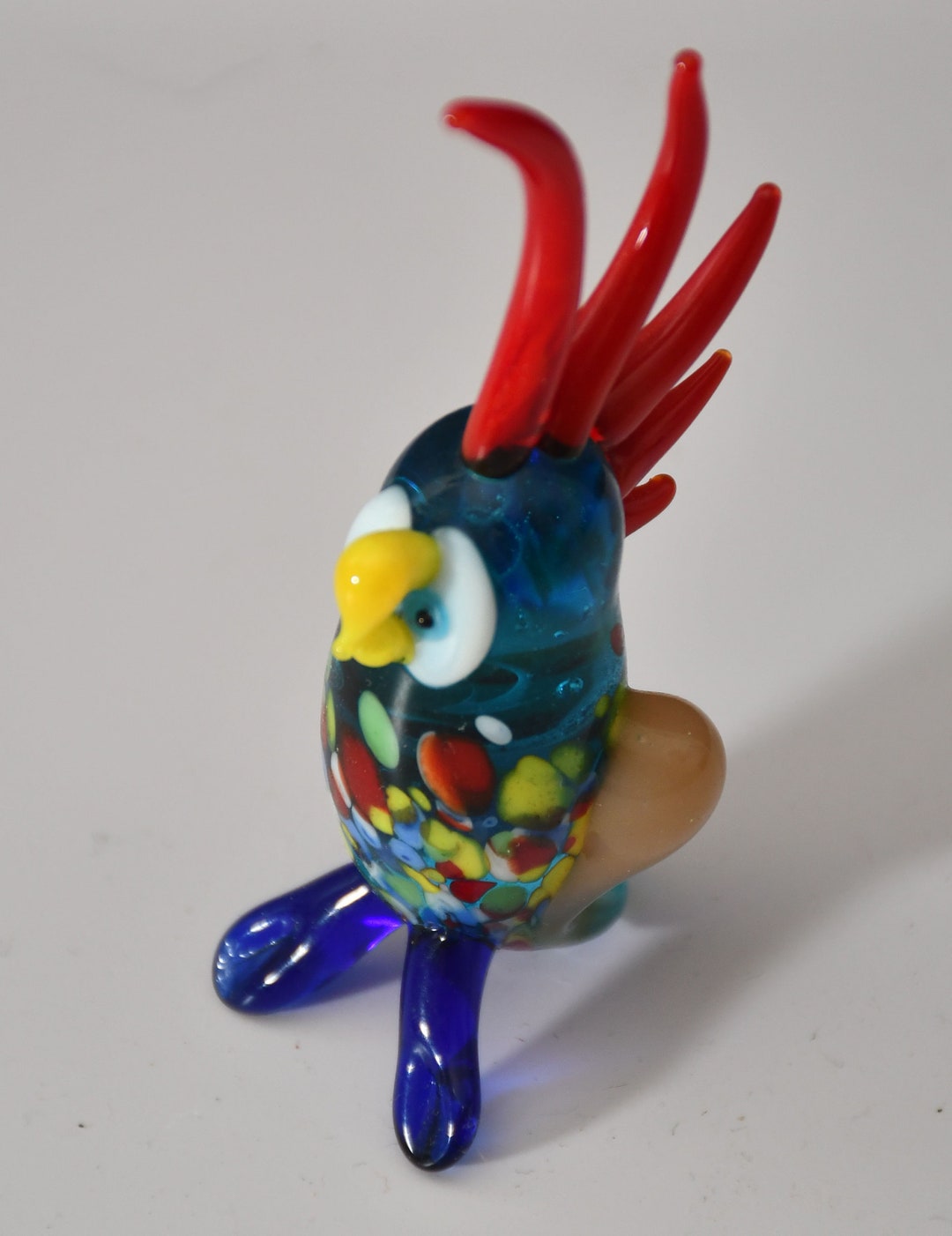 Art Glass Tropical Bird Hand Blown Glass Parrot or Etsy