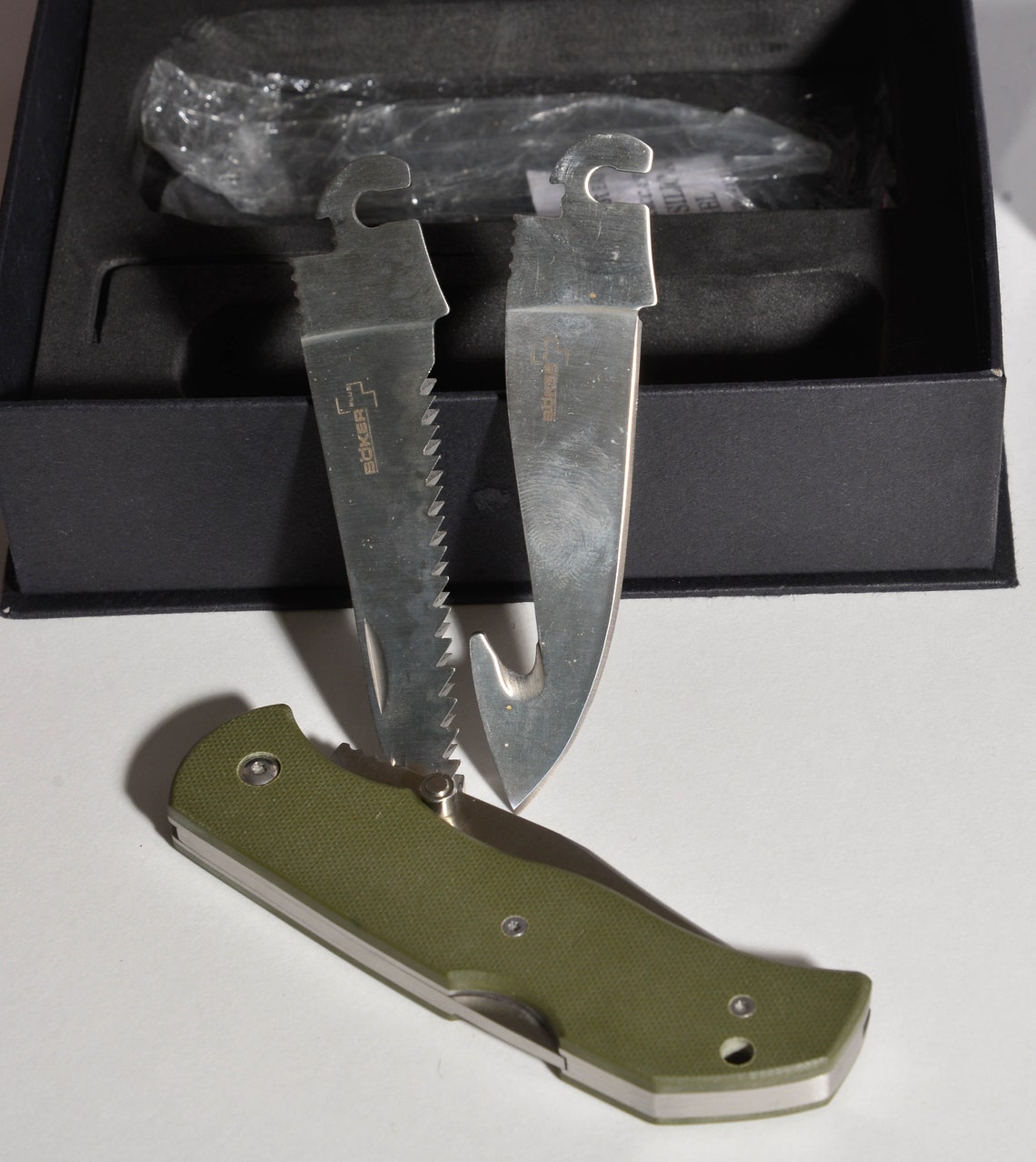 Boker Exchanger Knife Interchangeable Blades Folding Pocket Etsy