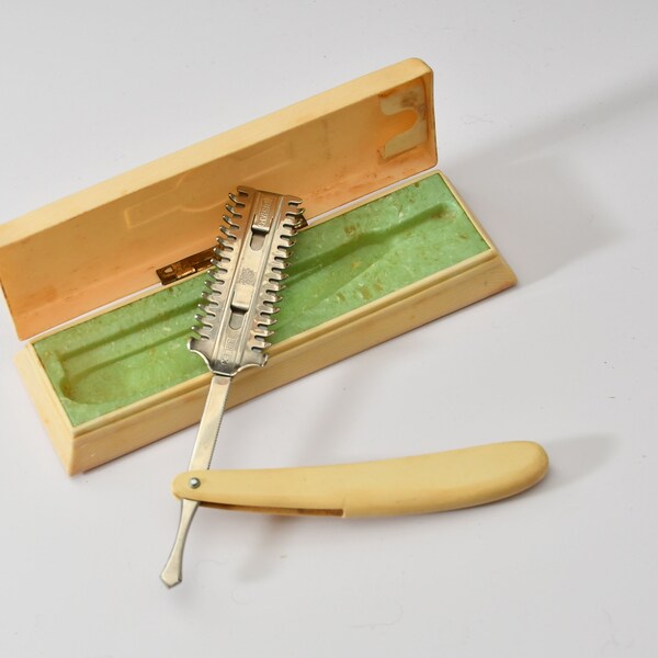 Traditional Razor Case Antique Straight Razor With Case - Etsy