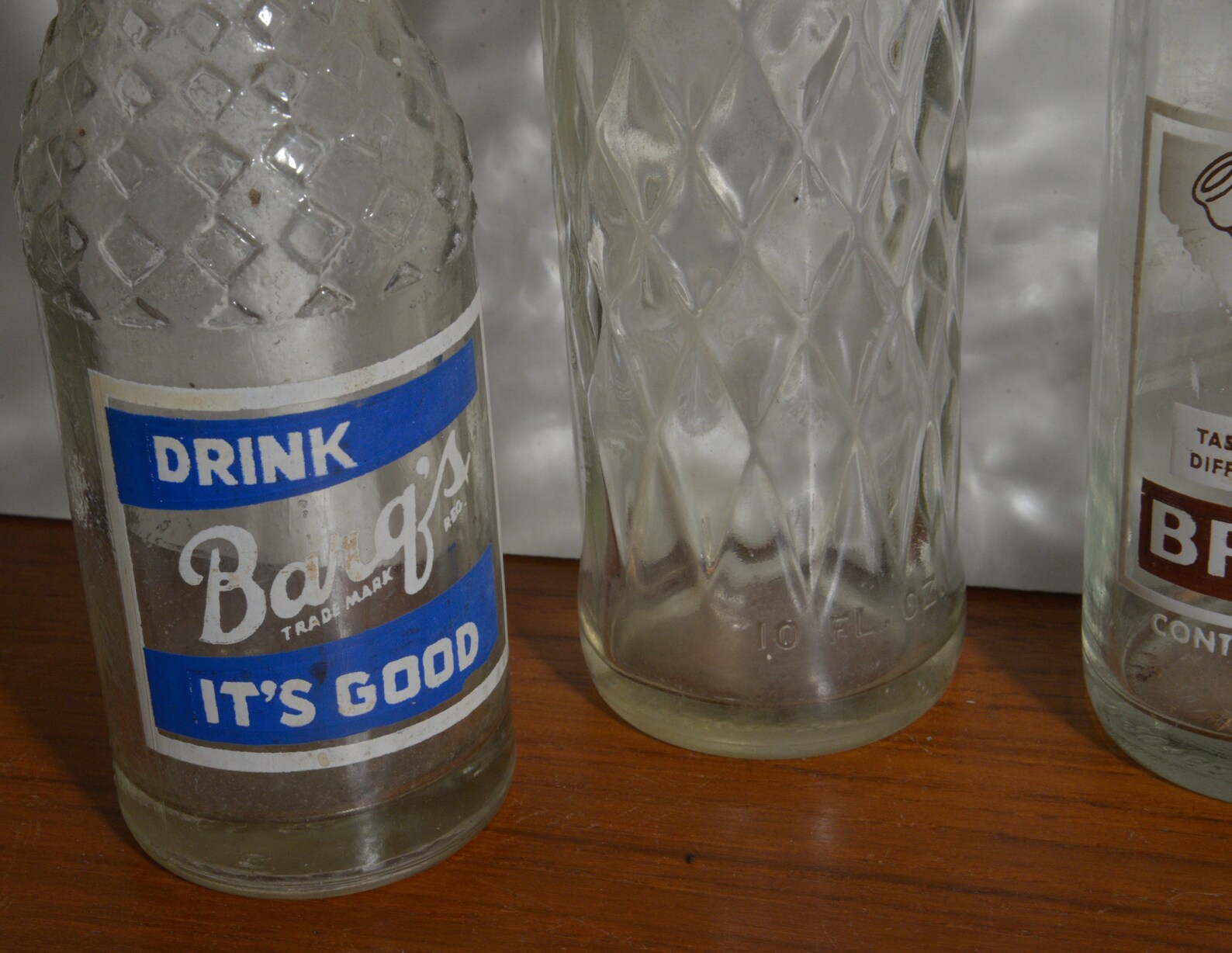 Three vintage Soda Bottles 195060s Brownie Chocolate Soda Etsy