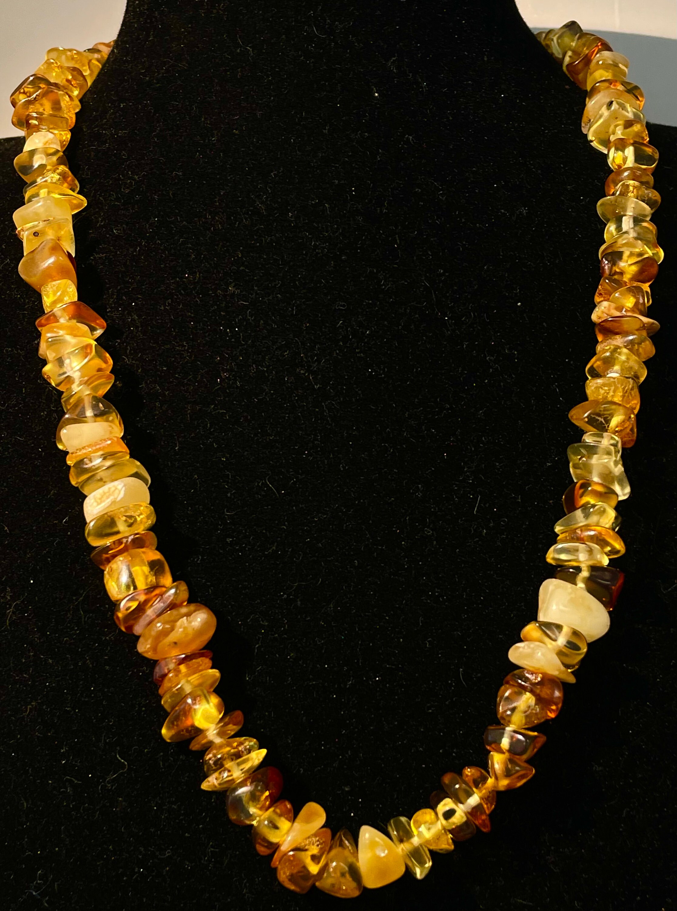 Amber Necklace Real European Amber Stone Crystals Etsy