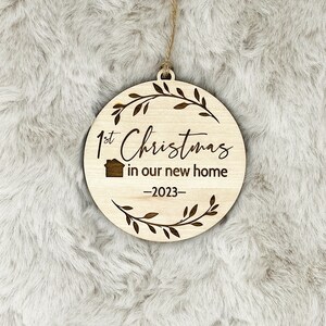 Décoration de premier Noël dans notre nouvelle maison (décoration en bois, décoration personnalisée, Noël, décorations de Noël)