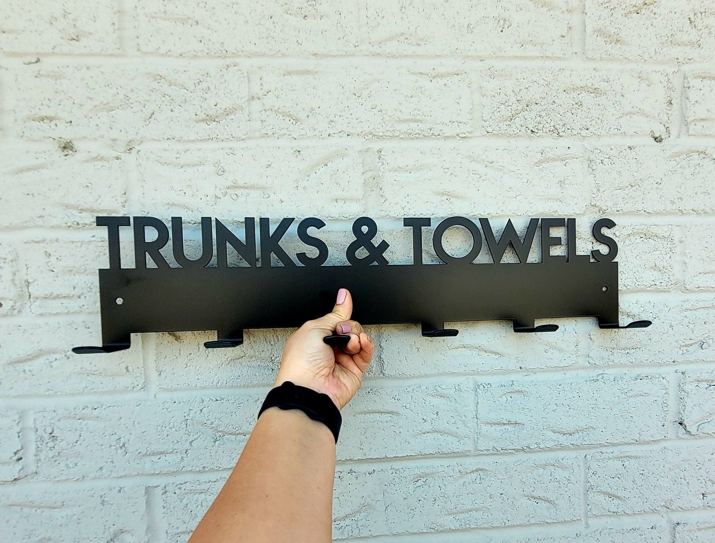 Towel Rack pool Towel, Trunks & Towels, Towel Hanger Etsy Canada