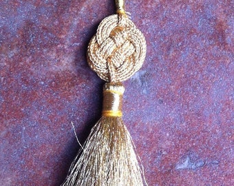 Luxury Handmade Gold Tassel/Trimming/Keyring/Bag Charm/Christmas Decoration/Bookmark/Gift Wrapping Accessory