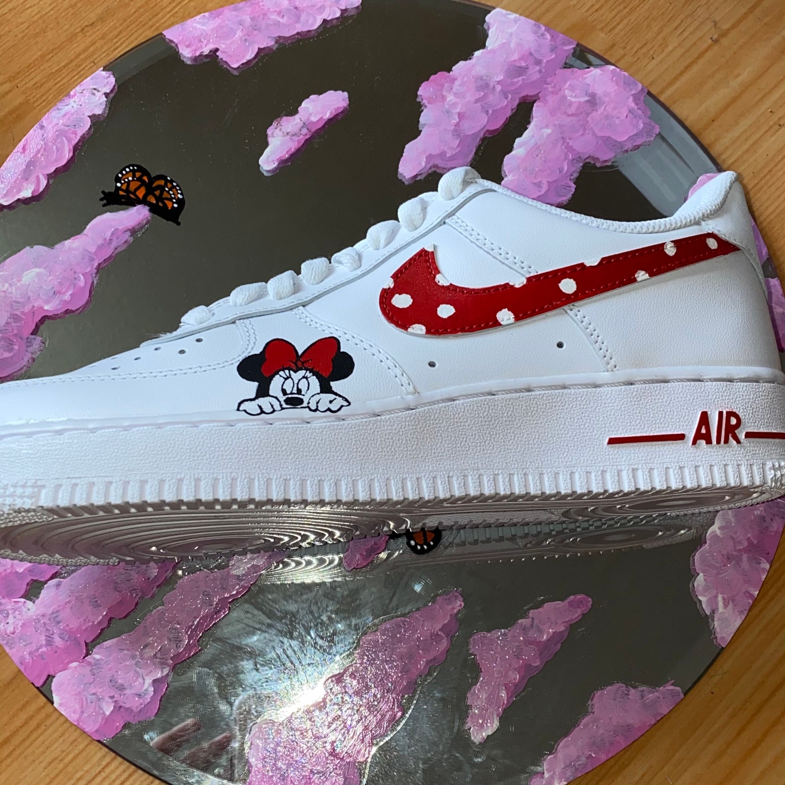 Customize Minnie Mouse Nike Air Force Made to order | Etsy