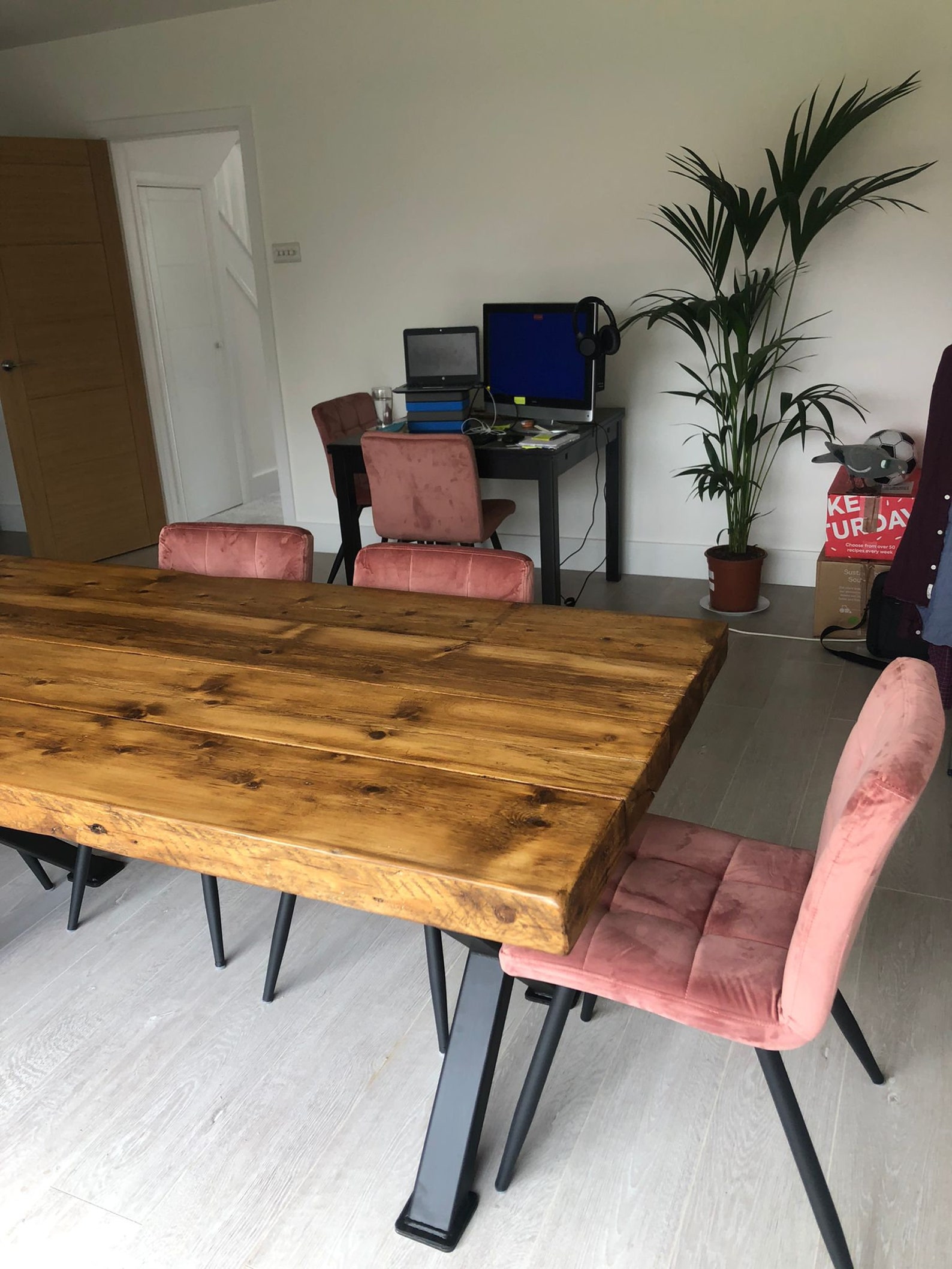 Rustic. Reclaimed Dining Table Farmhouse Chunky Wood Oak Pine Etsy UK