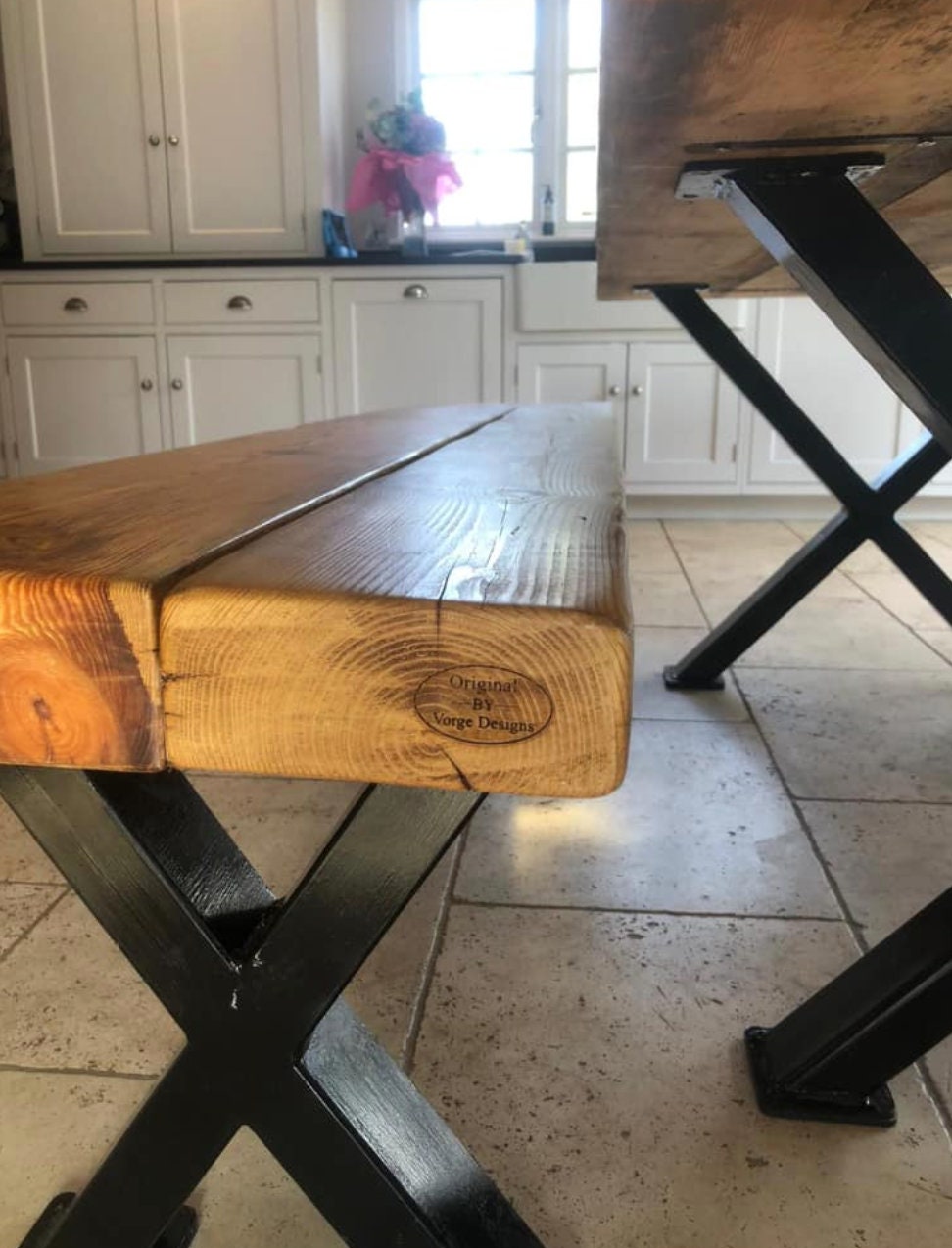 Zurückgewonnenes Esstisch Bauernhaus Chunky rustikale Eiche | Etsy