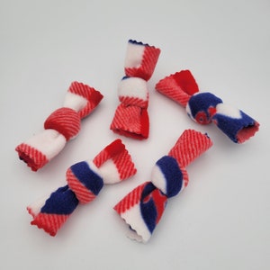 Philadelphia Phillies Fleece Cat Toys: Bowtie Catnip Knots, Set of 5
