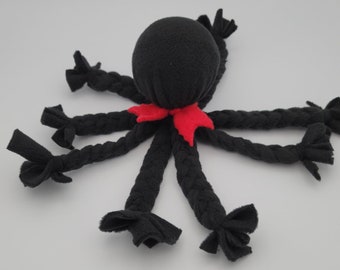 Fleece Octopus Dog toy, Ball Dog toy, Slobber freindly Toss and Fetch Dog toy