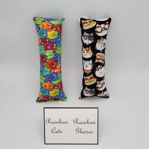 Cat Themed 8 inch Cat Kickers Cat Toy made with or without catnip image 13