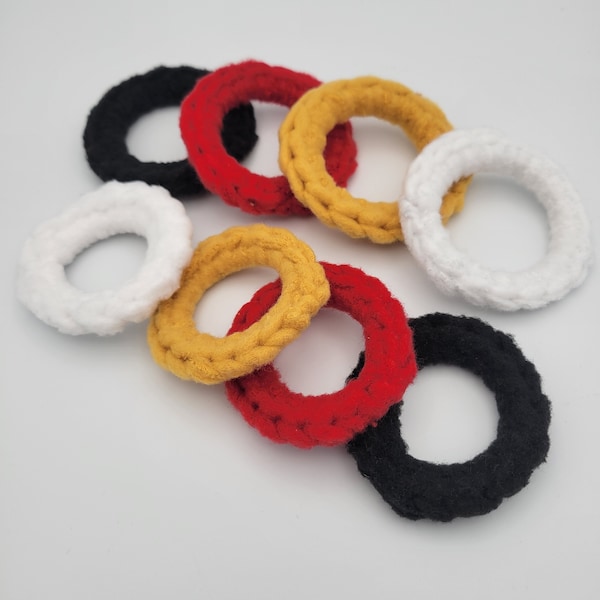 San Francisco 49ers Fleece Ring Cat Toys / Upcycled/Repurposed Ring Cat Toys /  Super Bowl 58