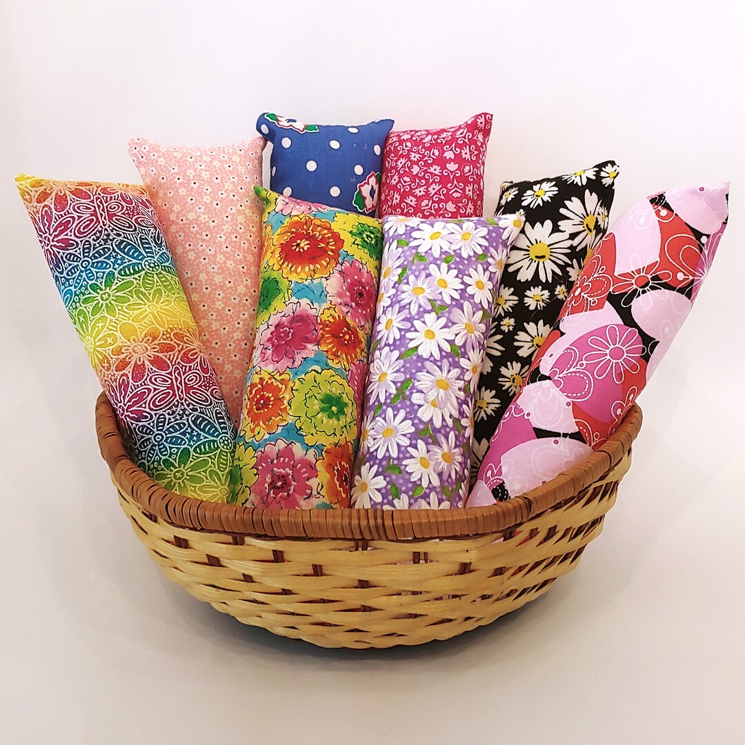 Flower Themed Cat Kickers, 8 Inch Cat Toy Made With or Without Catnip