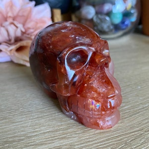 Crânio de quartzo de fogo / Crânio de quartzo hematoide