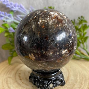 Black Mica Biotite Sphere