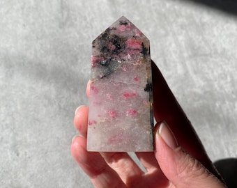 Cherry Blossom Rhodonite Tower