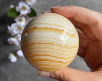 Orange Calcite Sphere