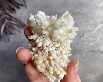 Stalactite Cave Calcite Crystal Cluster, Grounding Stone (4.3oz)