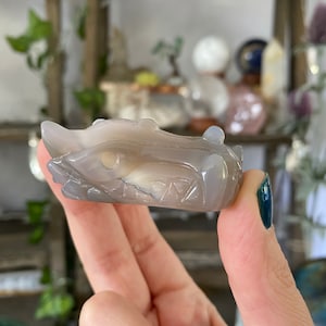 Druzy Agate Dragon Head