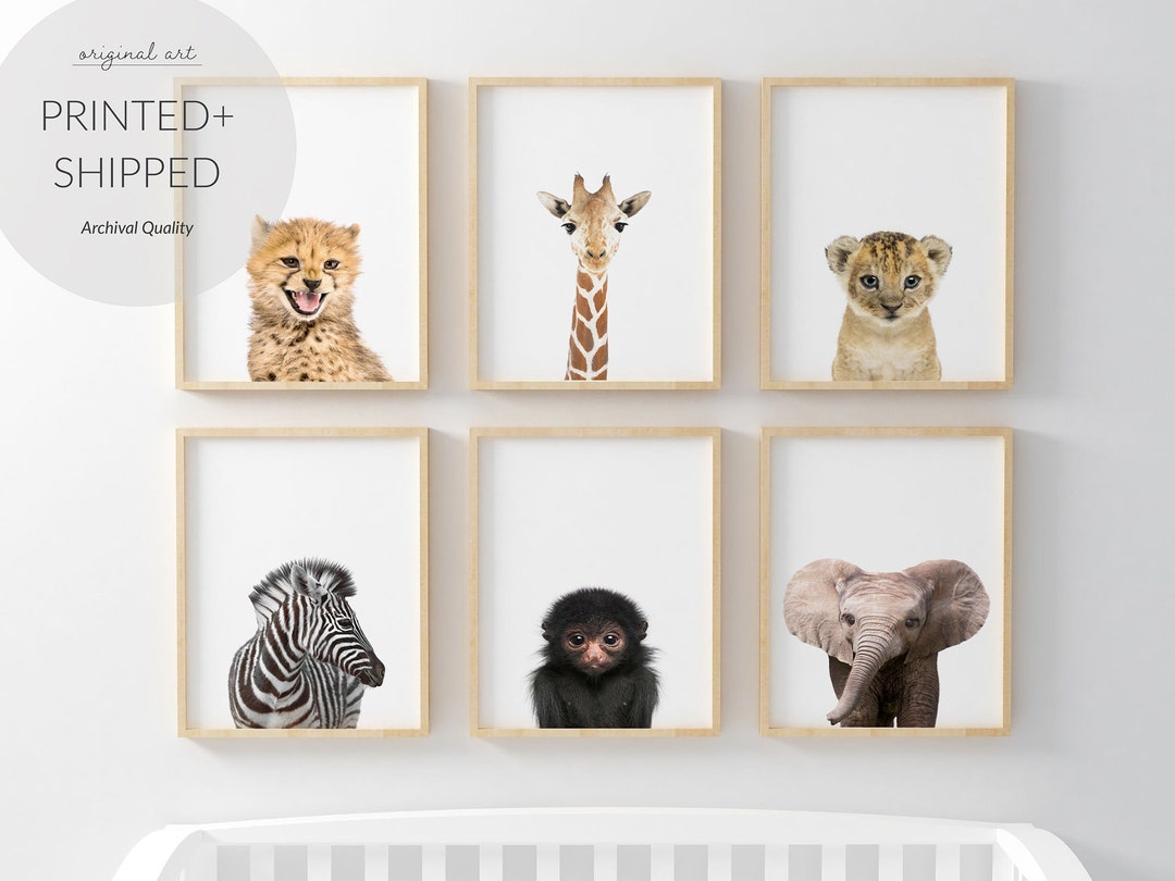 Safari Baby Animal Nursery Prints, African Nursery Decor, Nursery Wall ...