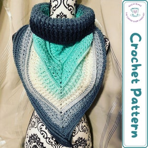 CROCHET PATTERN: Winter&#39;s Whimsy Bandana Cowl - Quick Makes - One Cake Wonder - Great Gifts - Beginner Friendly - Crochet Cowl Pattern