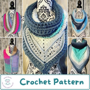 CROCHET PATTERN: Cowls & Scarves Crochet Pattern Bundle - Quick Makes - Textured Crochet - Digital Download