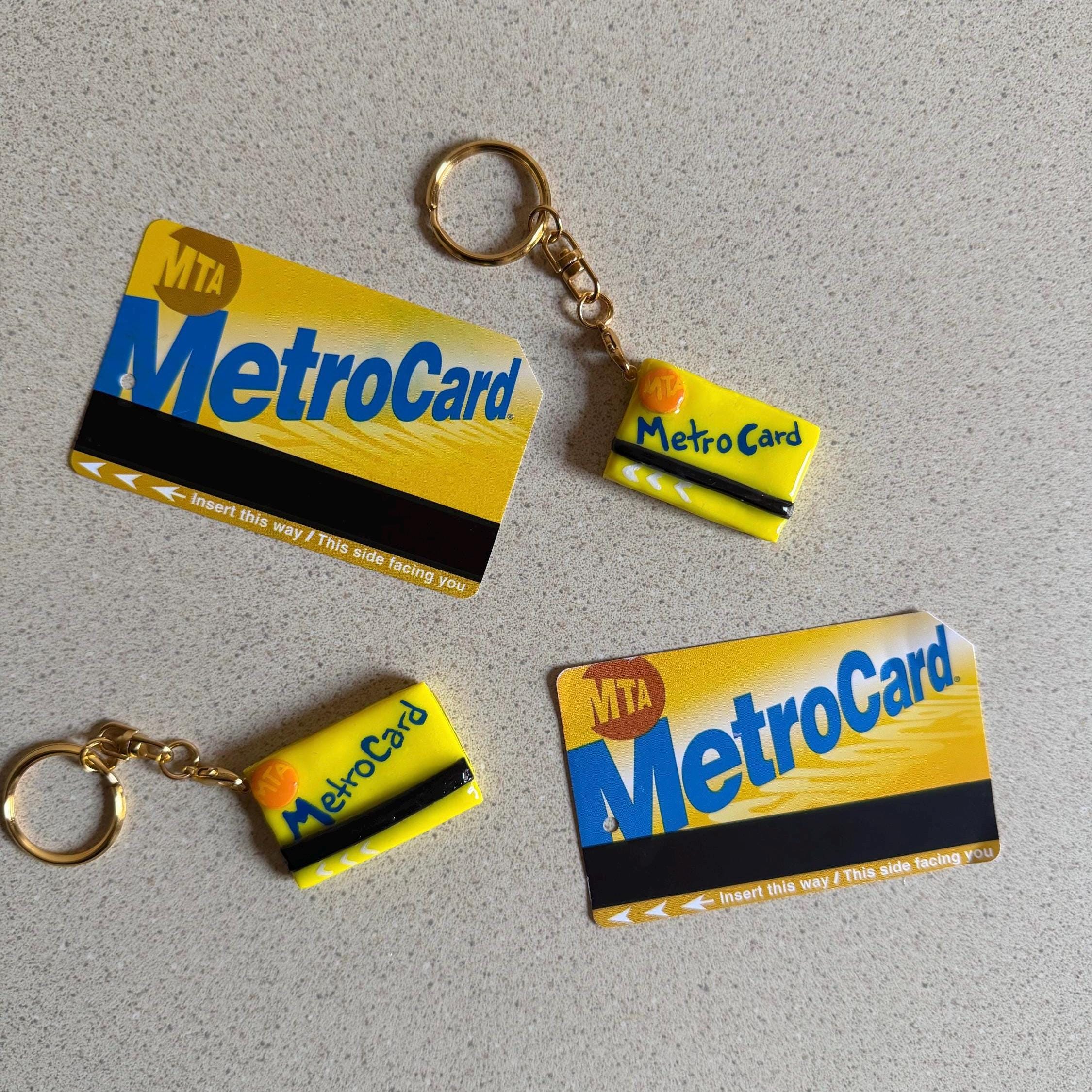 NYC Metrocard Keychain - Etsy