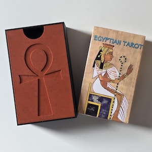 Egyptian Tarot, Pitois, Alasia with presentation case